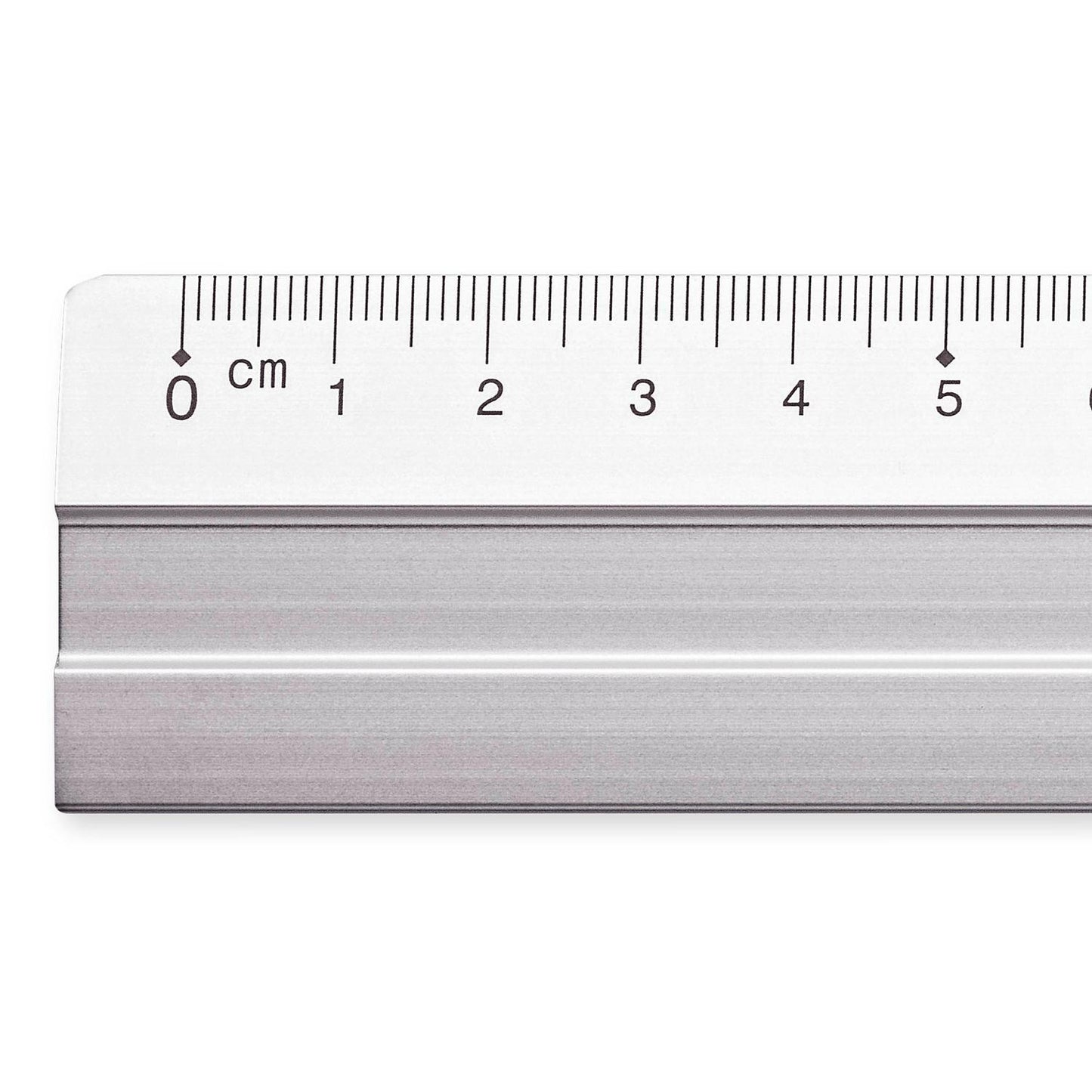 Linjal/Aluminiumlinjal/Metallinjal Staedtler, aluminium, 15cm cm/mm-gradering, med antiglid 1/fp