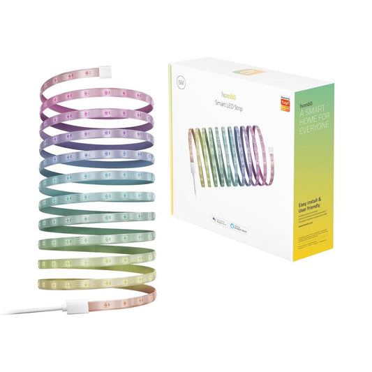 Ljusslinga, WiFi, Hombli Smart LED Strip, LED, RGB, 24W, Dimbar, Multifärg, 5m