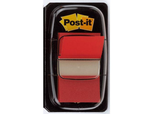 Märkflik Post-it Index 1/1" (25,4x43,2mm) 680-1, Röd, 50 flikar/fp