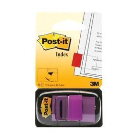 Märkflik Post-it Index 1/1" (25,4x43,2mm) 680-8, Lila, 50 flikar/fp