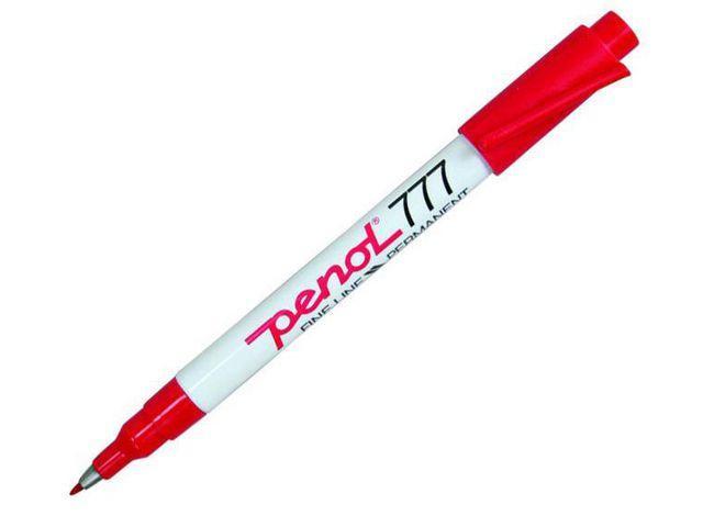 Märkpenna Penol 777, permanent, Fine, Röd 1/fp