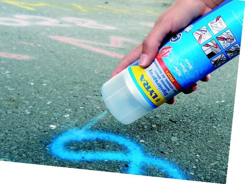 Märkspray/Signalspray/Sprayfärg Lyra Profi 4180, 500ml, Neongul/Lysgul (Fluorescerande Gul)