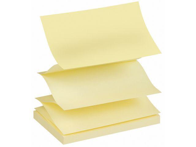 Notisblock / Z-block Post-it Z-Notes (R-350-CY) 76x127mm Canary Yellow (gul) 12/fp