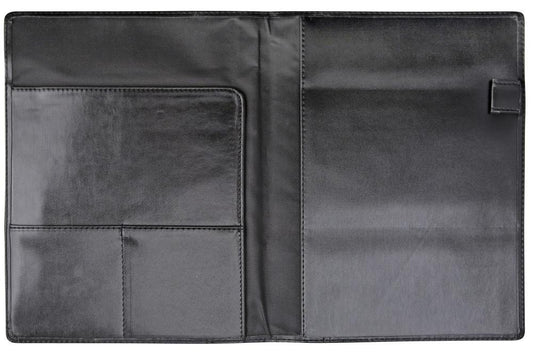 Omslag A5 för almanackor, kalendrar och anteckningsböcker, Svart konstläder