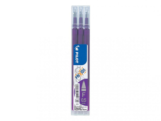 Patron/Refill BLS-FR5 Fine (F) 0,5mm till Pilot Frixion Ball, Violett 3/fp