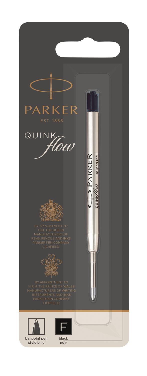 REFILL Patron Parker kulspetspatron QuinkFlow Fine Svart 1/fp