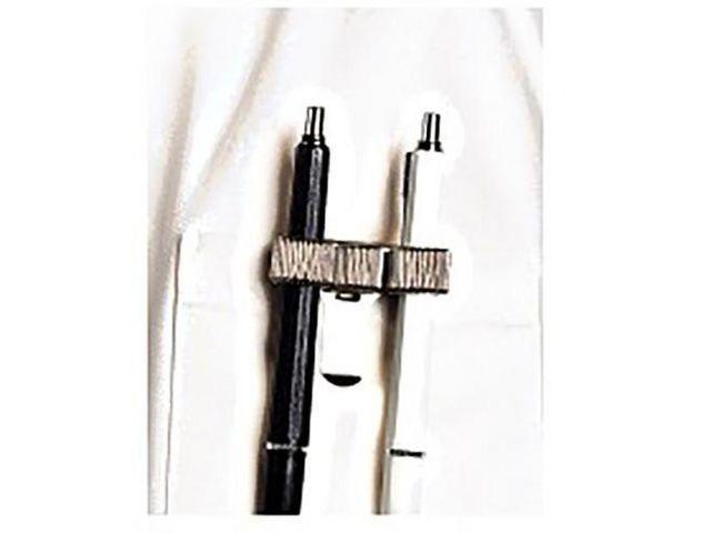 Pennhållare Burde för 3 st pennor för fastsättning i ficka mm, Silver