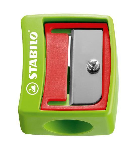 Pennvässare / Säkerhetspennvässare till färgpenna Stabilo Woody 3-in-1 Grön/Röd 1/fp