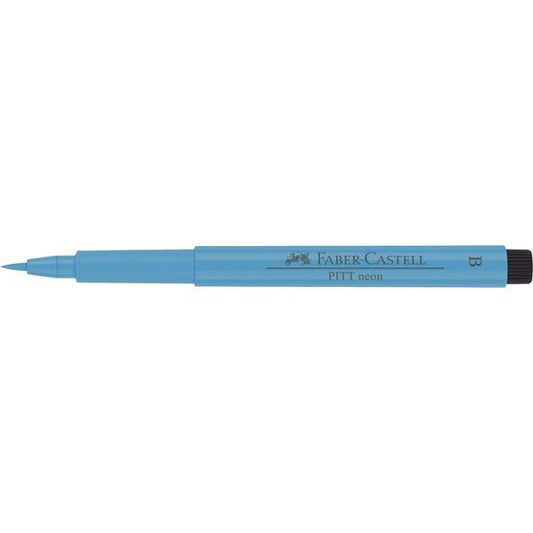 Penselpenna Faber-Castell PITT Neon artist pen brush Blå