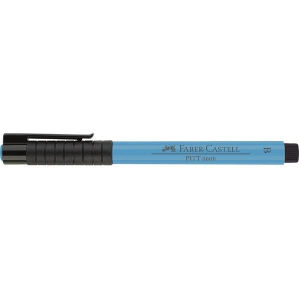 Penselpenna Faber-Castell PITT Neon artist pen brush Blå