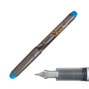 Pilot V-pen Silver Reservoarpenna (engångspenna) Ljusblå (M) 1/fp