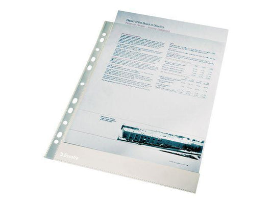 Plastfickor / Plastficka Esselte Heavy Duty (56093) A4 105my glasklar 100/fp