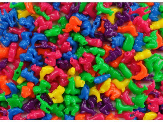 Plastpärlor, Djur med stora hål 250/fp