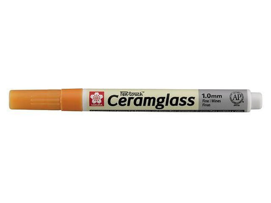 Porslinsmålningspenna Sakura Pen-Touch Ceramglass F 1,0 Orange