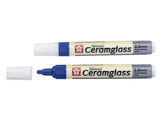 Porslinsmålningspenna Sakura Pen-Touch Ceramglass M 2,0 Blå