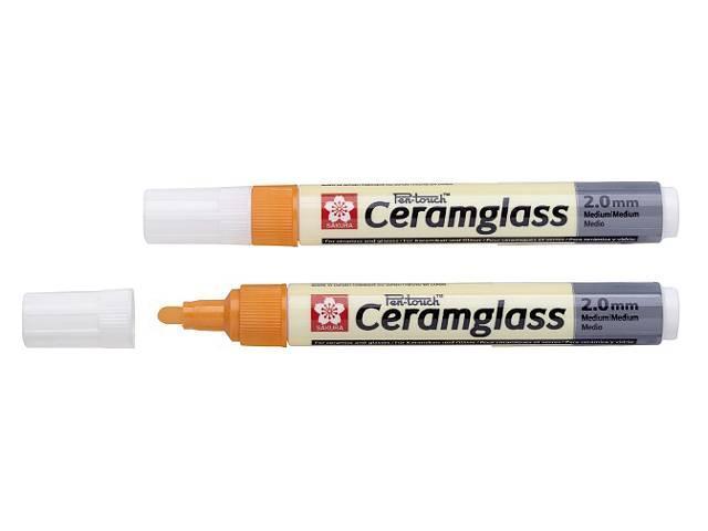 Porslinsmålningspenna Sakura Pen-Touch Ceramglass M 2,0 Orange