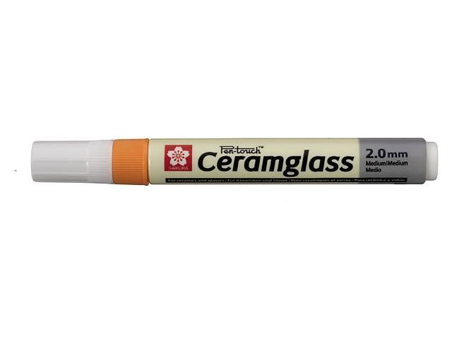 Porslinsmålningspenna Sakura Pen-Touch Ceramglass M 2,0 Orange