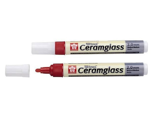 Porslinsmålningspenna Sakura Pen-Touch Ceramglass M 2,0 Röd
