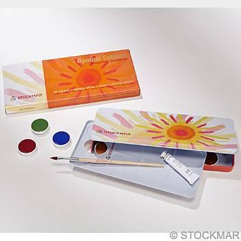 Presentset/Målningsset: Stockmar Painting and Drawing Set (hexagonalformade färgpennor + akvarelltäckfärg + målarblock)