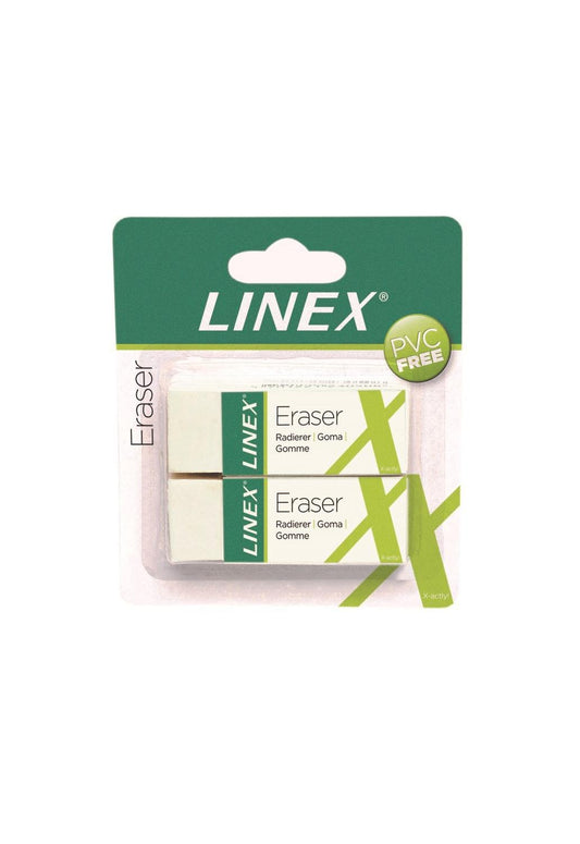 Radergummi Linex R30-2B, PVC-fritt, 2/fp