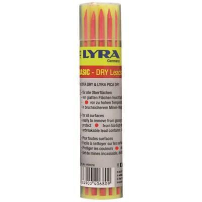 Reservstift till LYRA Dry Basic 2,8mm Röd, 12 stift/fp (vattenlöslig)