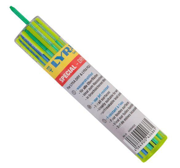 Reservstift till LYRA Dry Special 2,8mm (Vit, Blå, Grön), 12/fp (vattenfast)