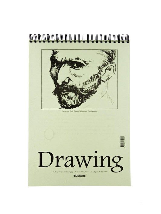 Ritblock/Teckningsblock spiral A3 135g, 40 blad 1/fp