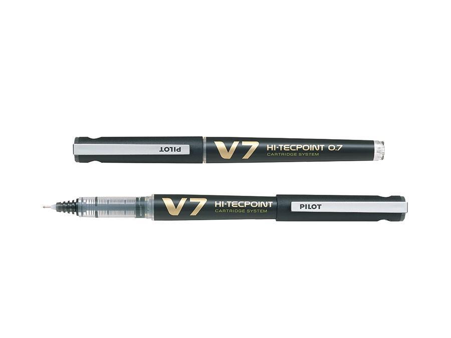 Rollerballpenna Pilot BXC-V7-B Hi-Tecpoint V7 Cartridge System 0.7 Svart 1/fp