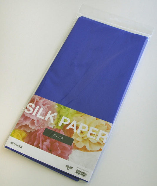 Silkespapper 50x70cm, Mörkblå, 10 ark/fp