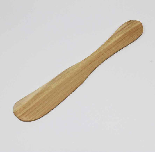 Smörkniv, markerat handtag, i ene-trä, längd 17cm, 10/fp