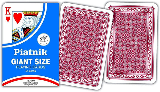 Spelkort/Kortlek, JÄTTESTORA kort, Piatnik Giant Cards, 17,8 x 11,5 cm