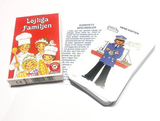 Spelkort/Kortlek Piatnik "Löjliga Familjen"-kortspel