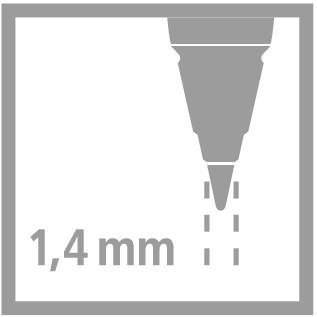 Stiftpenna Stabilo EASYergo 1,4mm Högerhänta Ultramarinblå/Neonorange