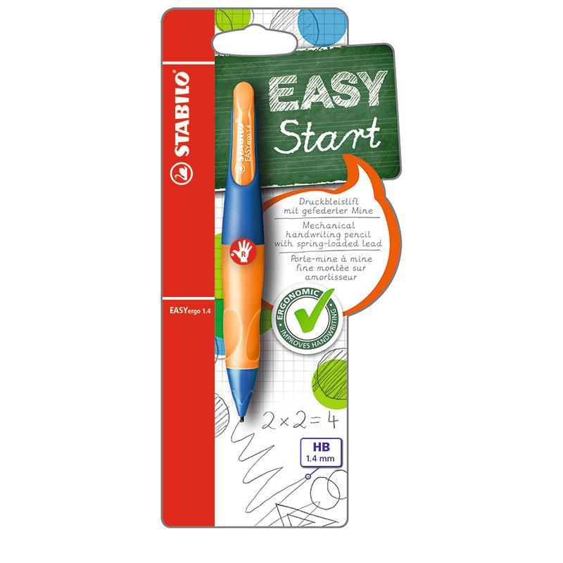 Stiftpenna Stabilo EASYergo 1,4mm Högerhänta Ultramarinblå/Neonorange