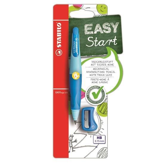 Stiftpenna Stabilo EASYergo 3,15mm Vänsterhänta + Pennvässare, Blå