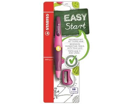 Stiftpenna Stabilo EASYergo 3,15mm Vänsterhänta + Pennvässare, Rosa