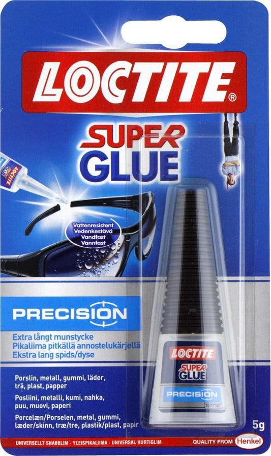 Superlim/Snabblim, universallim, Loctite Super Glue Precision, 5gram