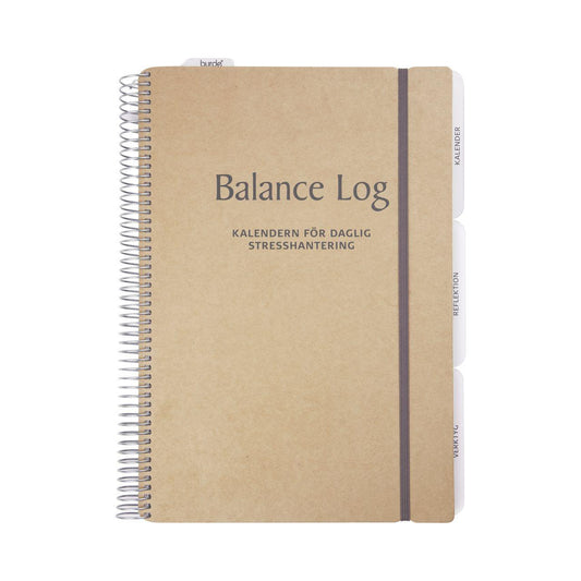 Temakalender, Balance log, Stresshantering, Odaterad kalender, Burde 1049 (ej årsbunden)