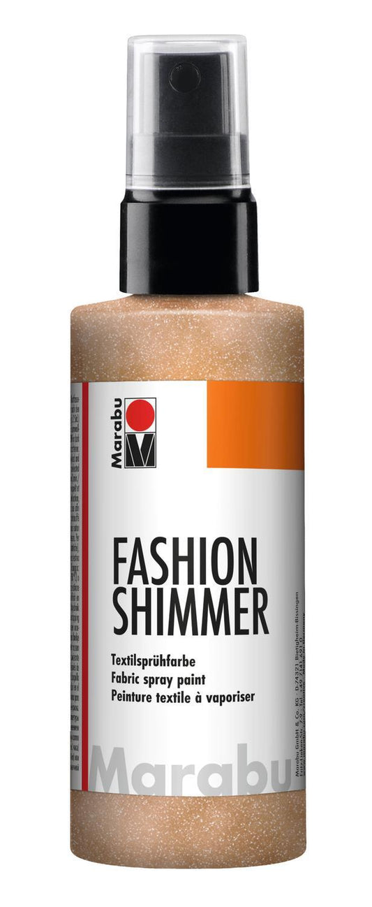 Textilsprayfärg: Textilfärg, sprayflaska Marabu Fashion Shimmer Spray, 100ml, Shimmer-Apricot, orange (524)