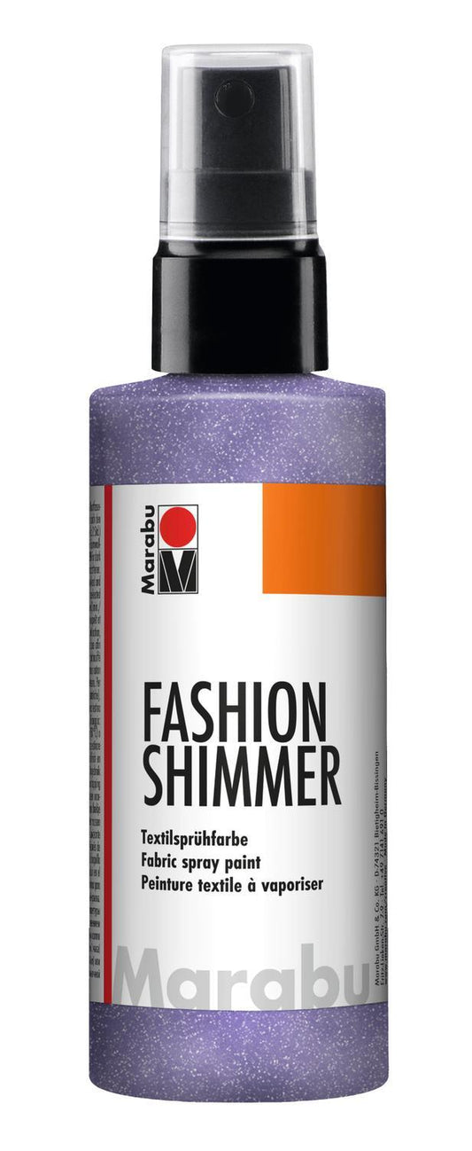 Textilsprayfärg: Textilfärg, sprayflaska Marabu Fashion Shimmer Spray, 100ml, Shimmer-Lilac , lila(596)