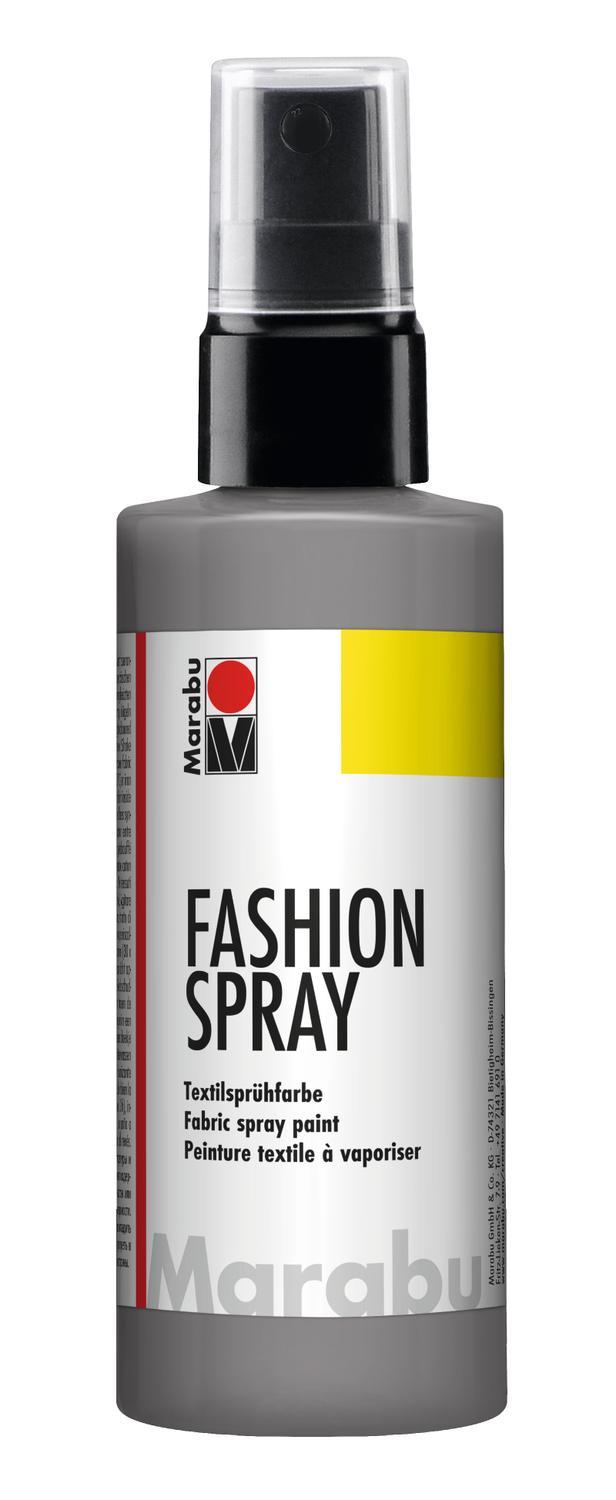 Textilsprayfärg: Textilfärg, sprayflaska Marabu Fashion Spray, 100ml, Grey, grå (078)