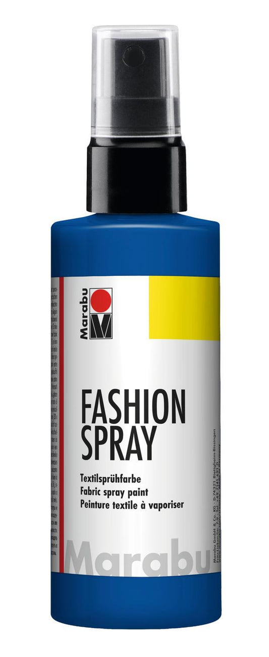 Textilsprayfärg: Textilfärg, sprayflaska Marabu Fashion Spray, 100ml, Marine Blue , marinblå(258)