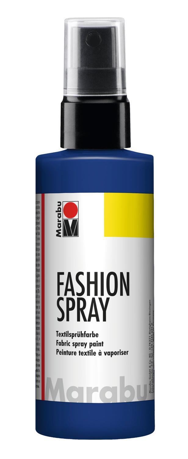 Textilsprayfärg: Textilfärg, sprayflaska Marabu Fashion Spray, 100ml, Night Blue , nattblå (293)