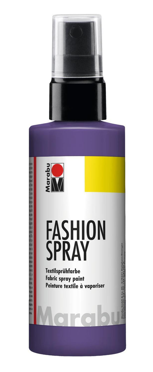 Textilsprayfärg: Textilfärg, sprayflaska Marabu Fashion Spray, 100ml, Plum, violett (037)