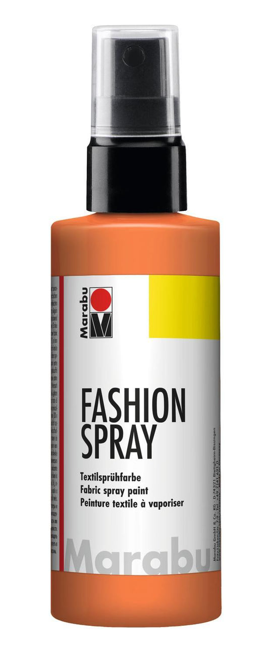 Textilsprayfärg: Textilfärg, sprayflaska Marabu Fashion Spray, 100ml, Tangerine , orange (225)