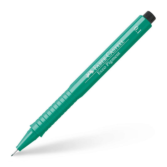 Tuschritpenna ECCO-PIGMENT Faber-Castell 0,1mm Grön