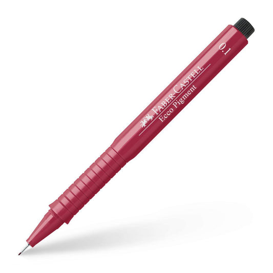 Tuschritpenna ECCO-PIGMENT Faber-Castell 0,1mm Röd