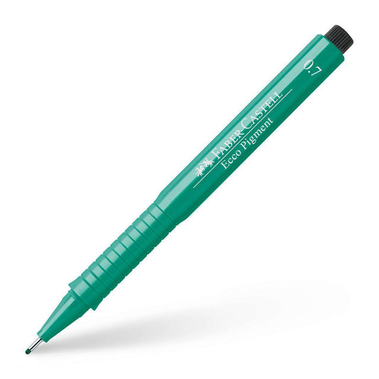 Tuschritpenna ECCO-PIGMENT Faber-Castell 0,7mm Grön