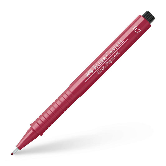 Tuschritpenna ECCO-PIGMENT Faber-Castell 0,7mm Röd
