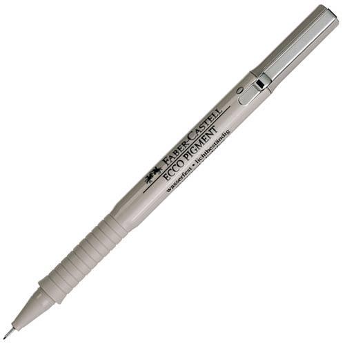 Tuschritpenna ECCO-PIGMENT Faber-Castell 0,8mm Svart